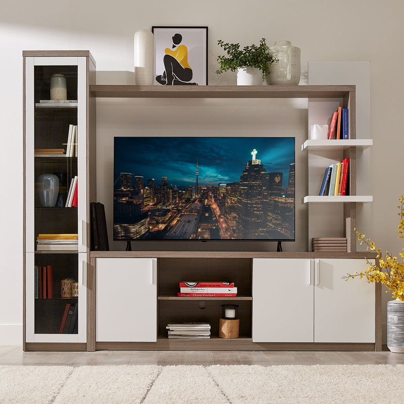 Woodbridge Unité murale 3 mcx blanc et gris Léon