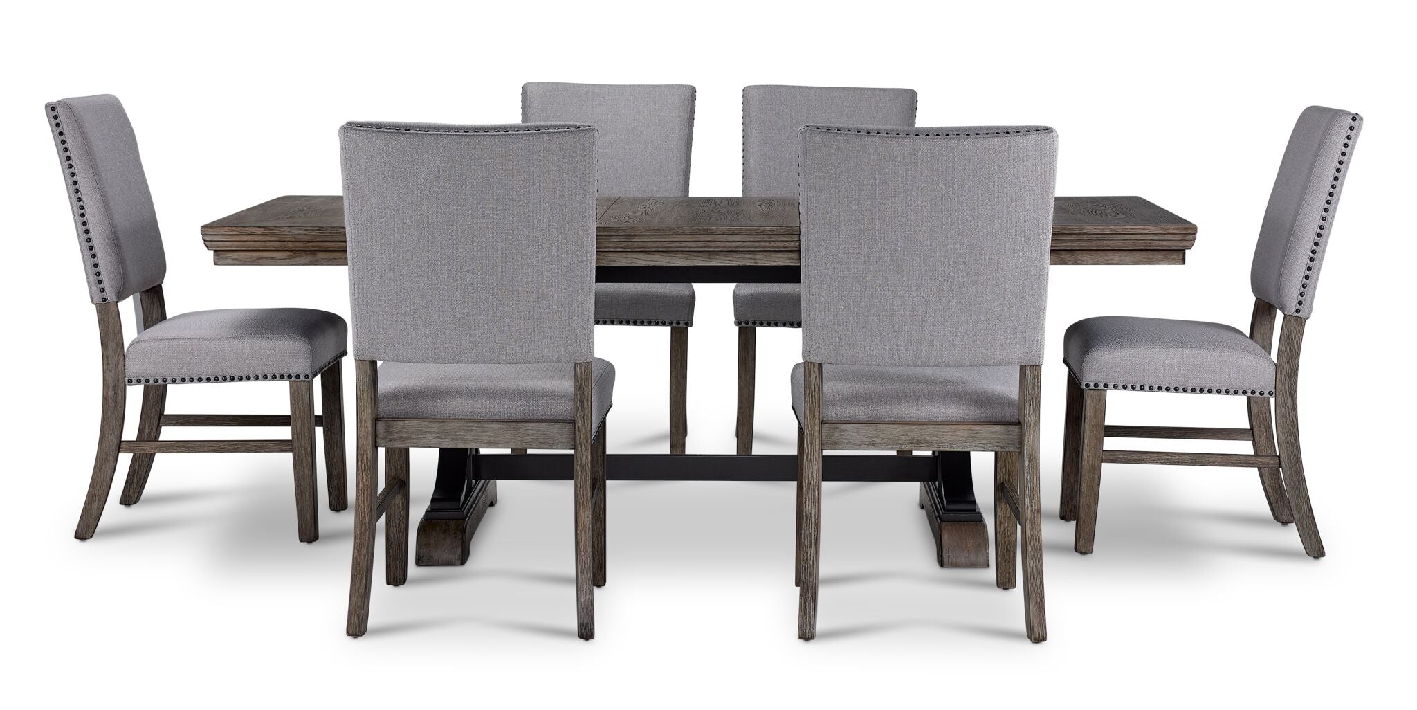 Yorkshire 7 - Piece Extendable Dining set - Warm Grey