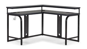 Zander II Bureau d'ordinateur/jeu en L – gris