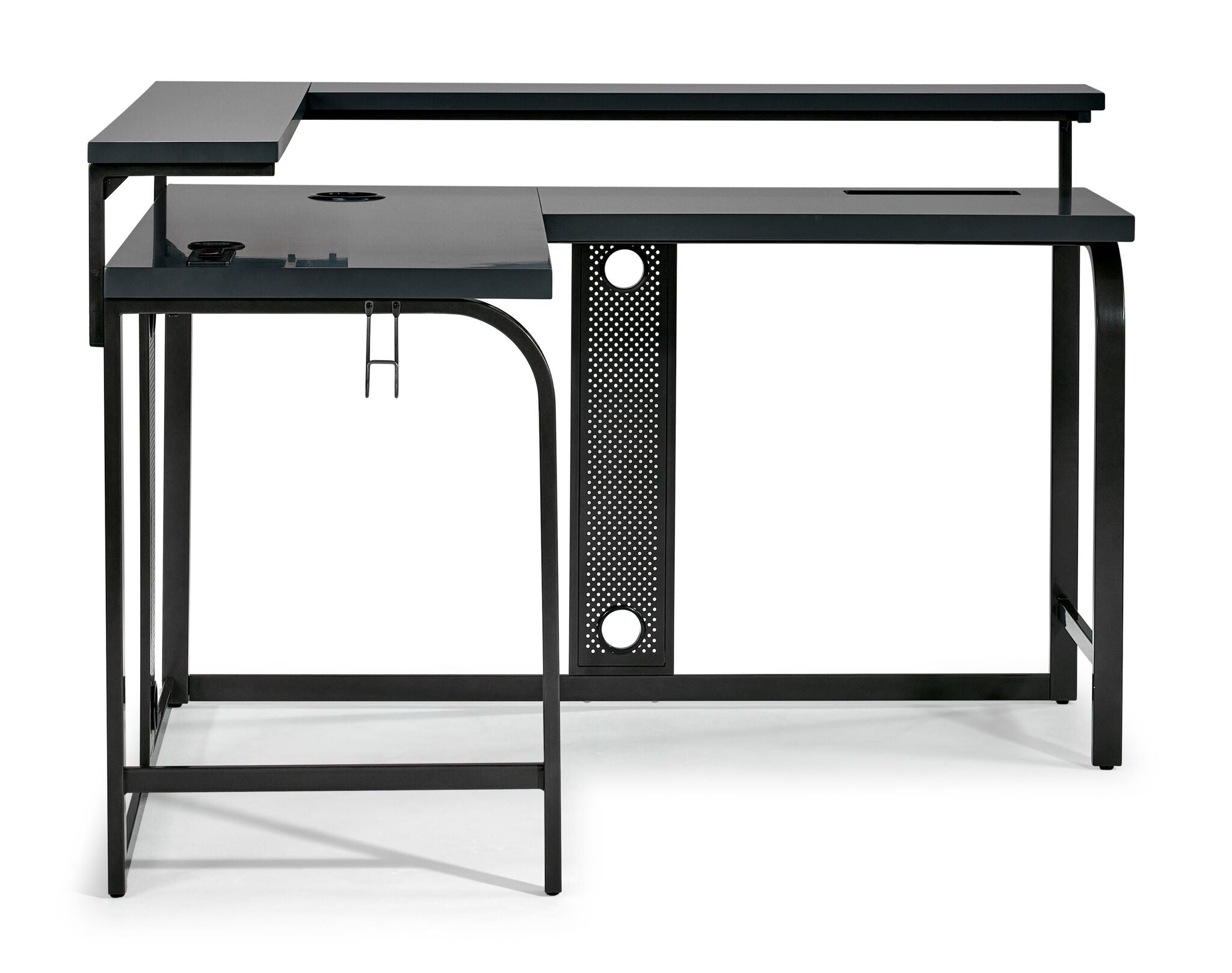 Zander II L-Shaped Gaming Computer Desk - Grey