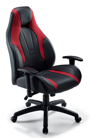 Zane Chaise de bureau - noir, rouge