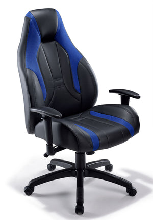 Zane Chaise de bureau - noir, bleu