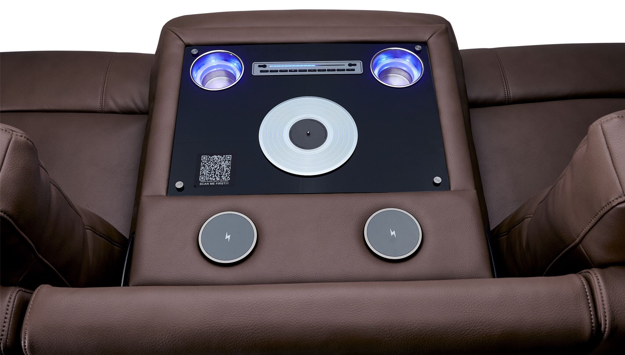 In Harmony - Zeppelin Power Reclining Sofa, Loveseat and Recliner Set - Brown