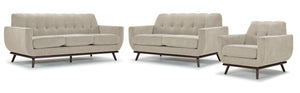 Ziva Ens. Sofa, causeuse et fauteuil - beige