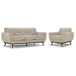 Ziva Sofa and Chair Set - Beige