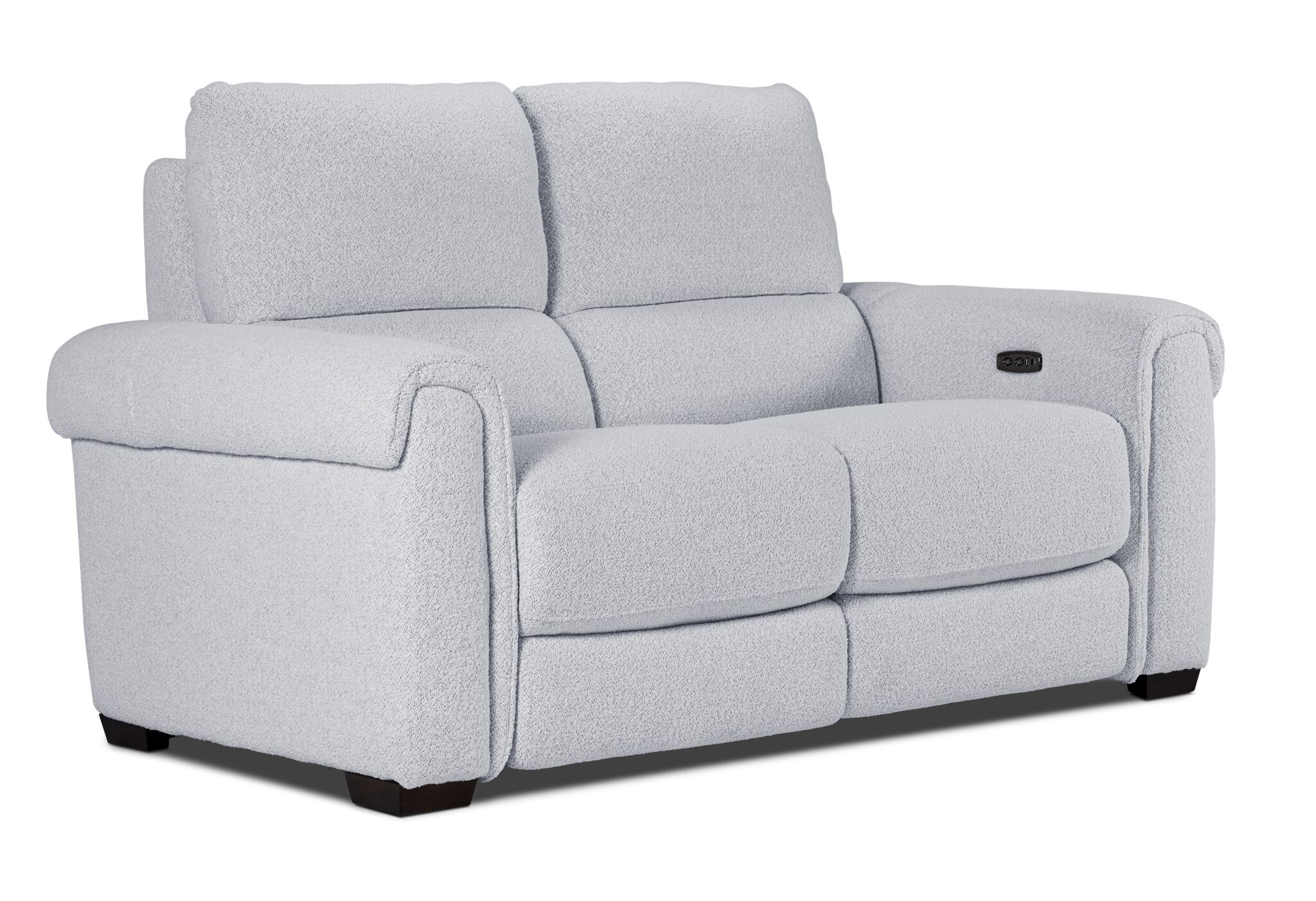 Zoey Power Reclining Sofa and Loveseat Set - Snow