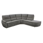 Emerson 4-Piece Power Reclining Sectional with Right Facing Chaise - Grey