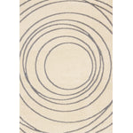Sully 5'3" x 7'7" Circle Swirl Area Rug - Cream