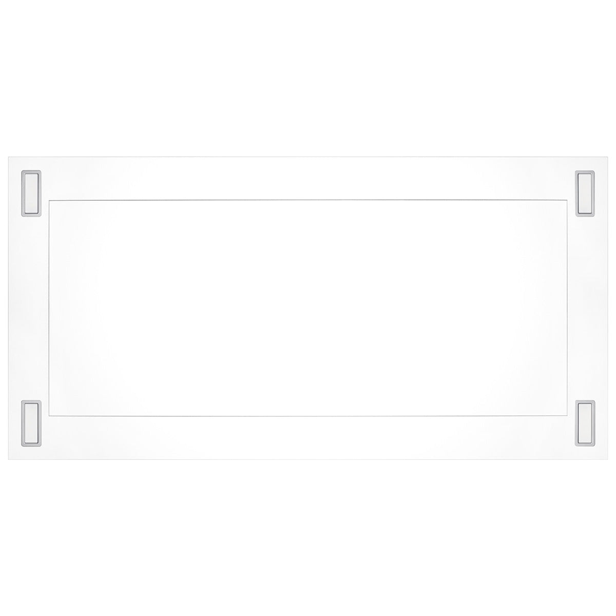 VICTORY Matte White 600 CFM Flush Ceiling Range Hood - Sunset-WH