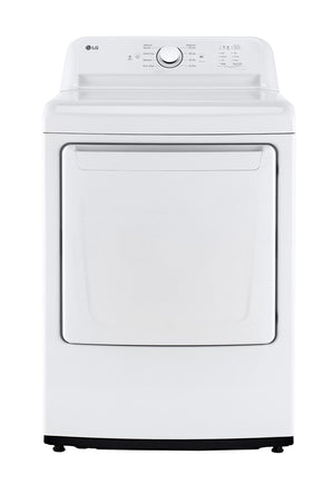 LG Sécheuse électrique 7,3 pi³ Energy Star® avec commandes à l’arrière et séchage par capteur blanc DLE6100W