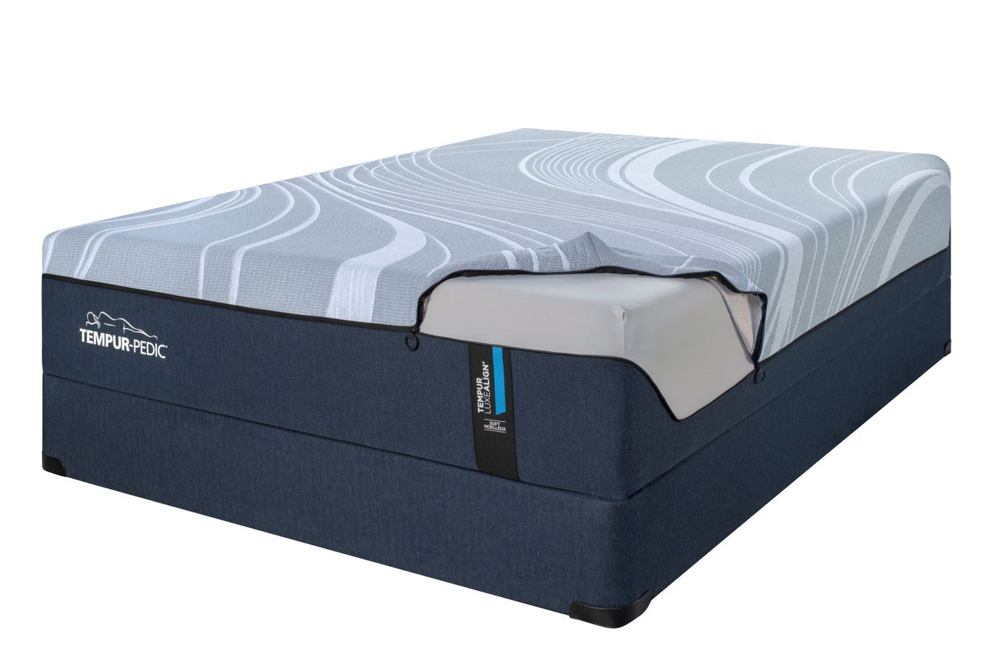 Tempur-Pedic LuxeAlign® 2.0 Soft 13" King Mattress and Split Boxspring Set