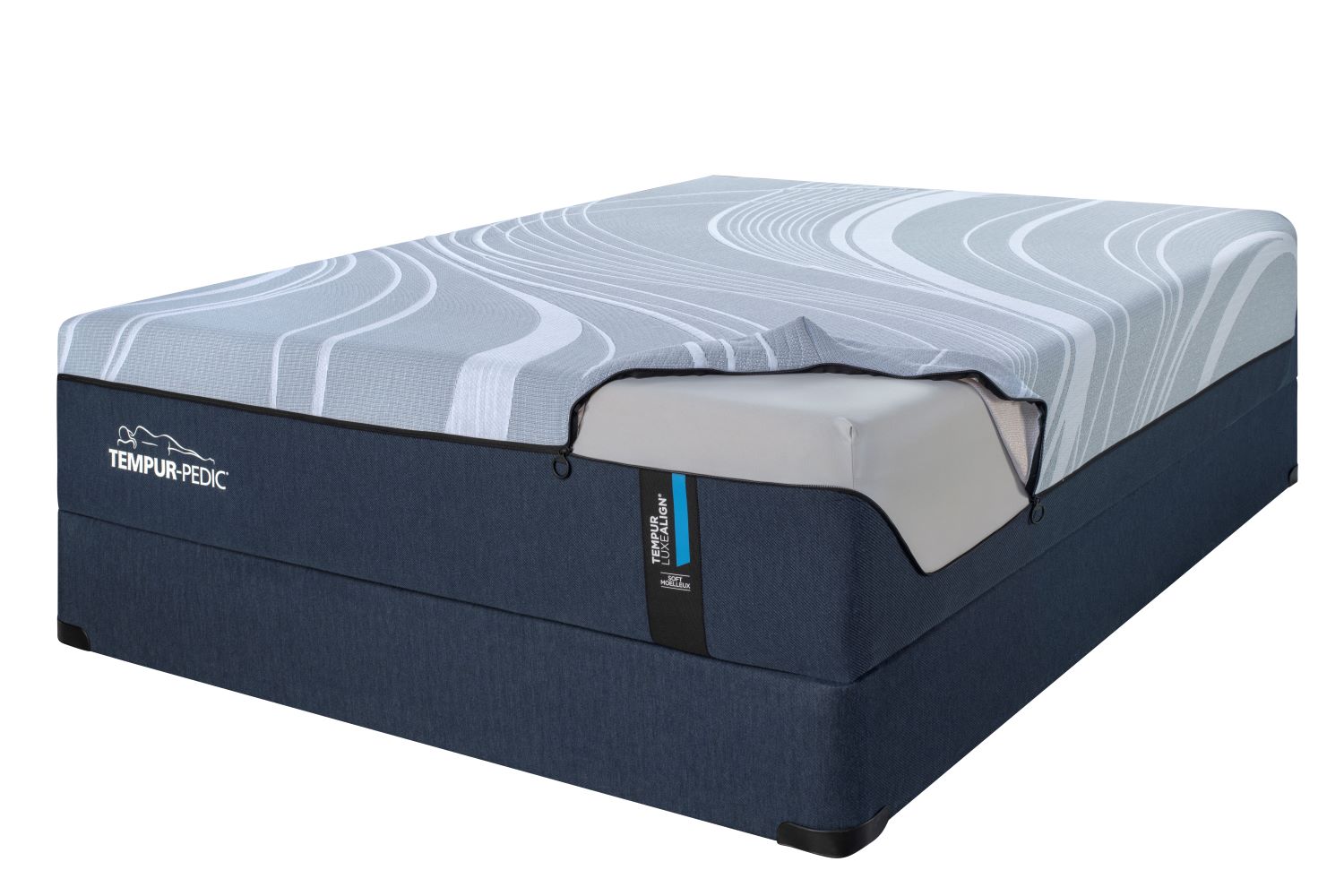Tempur-Pedic LuxeAlign® 2.0 Soft 13" Queen Mattress and Boxspring Set