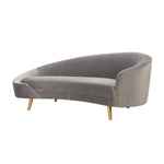 Blinkwater Velvet Sofa - Grey