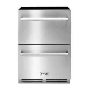 Thor Kitchen Réfrigérateur 5,4 pi³ sous le comptoir à deux tiroirs acier inoxydable TRF24U