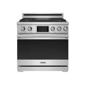 Thor Kitchen Cuisinière bi-combustible 6,0 pi³ de 36po acier inoxydable - XRD36E