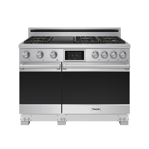 Thor Kitchen Cuisinière bi-combustible 7,6 pi³ de 48po acier inoxydable – XRD48E