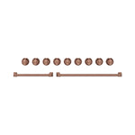 Thor Kitchen Rose Gold Handle and Knob Kit for 48” Gas Range - CKA-RG48-RSG
