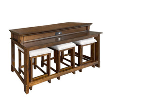 Turner Ens. 4 mcx Table console et tabourets – noyer