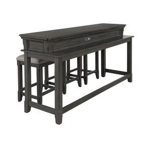 Turner Ens. 4 mcx Table console et tabourets – gris