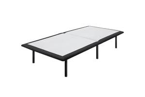 L2 Base de lit plateforme simple - blanc et noir
