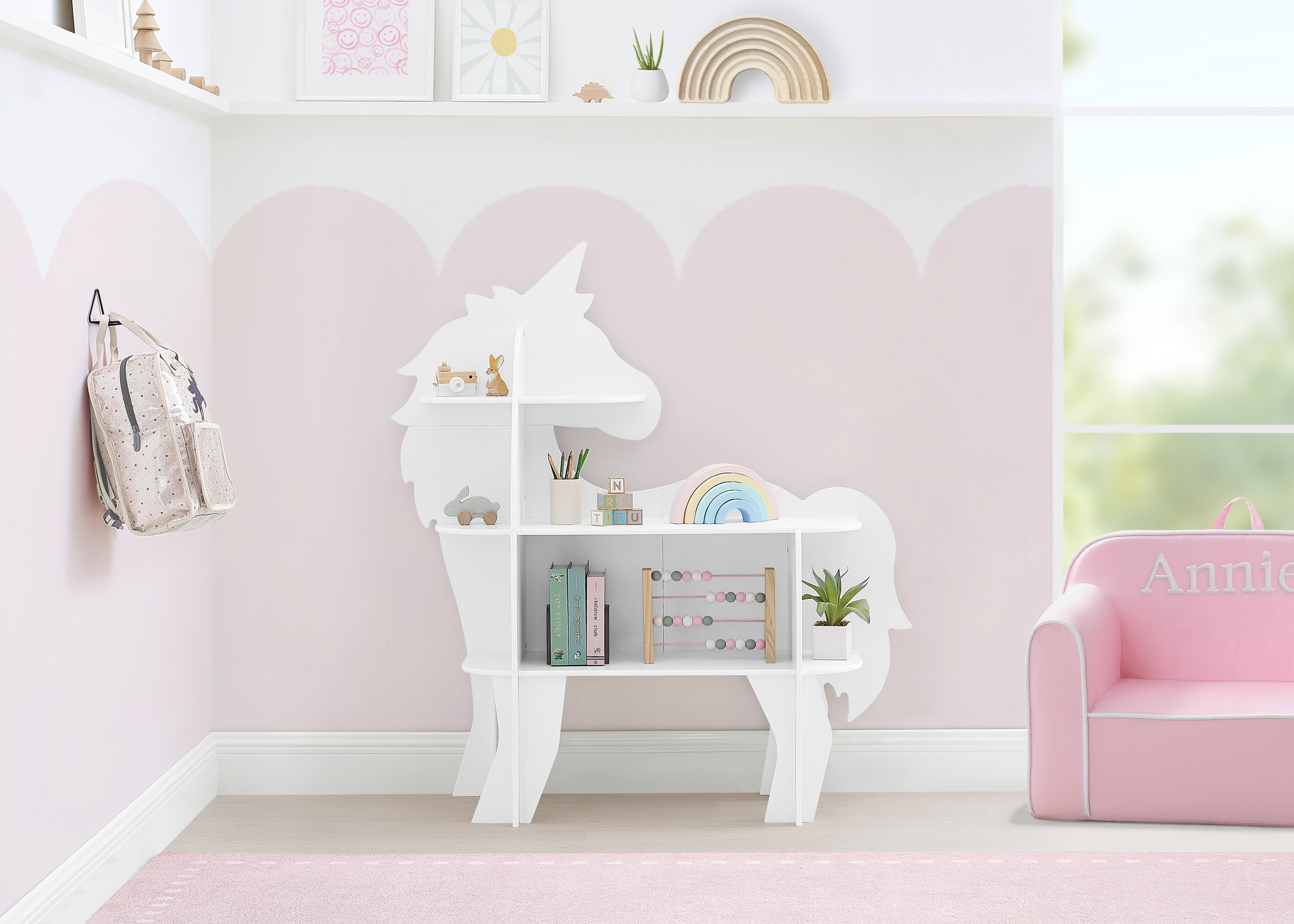 Unicorn Bookcase - White