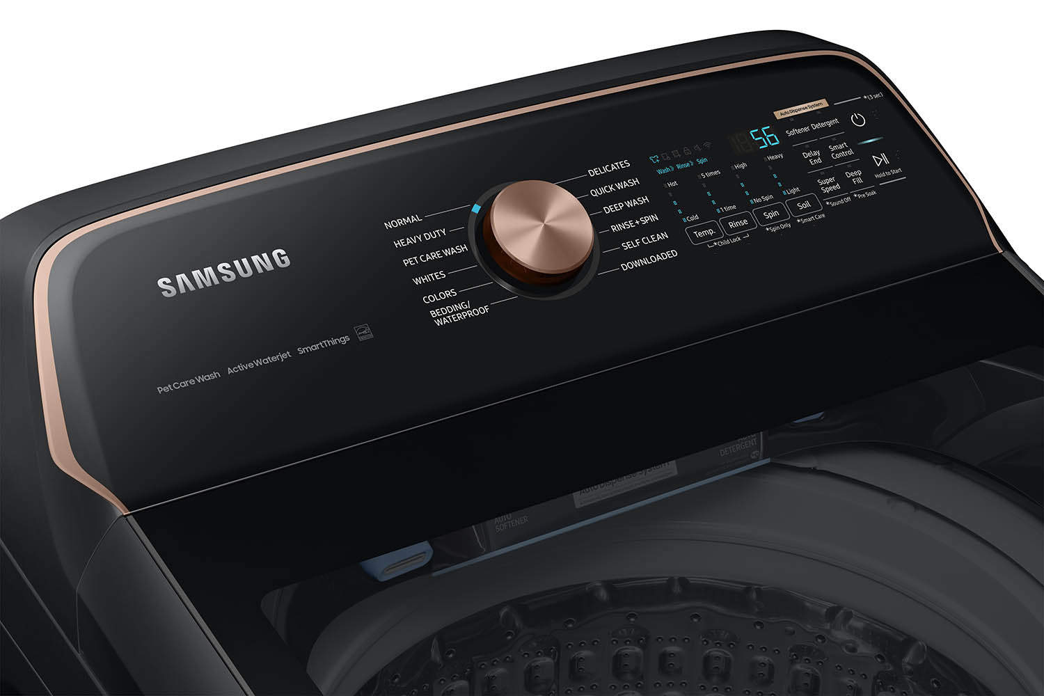 Samsung Black Stainless Ultra Capacity Top Load Washer (6.2cu.ft) - WA54CG7550AVA4