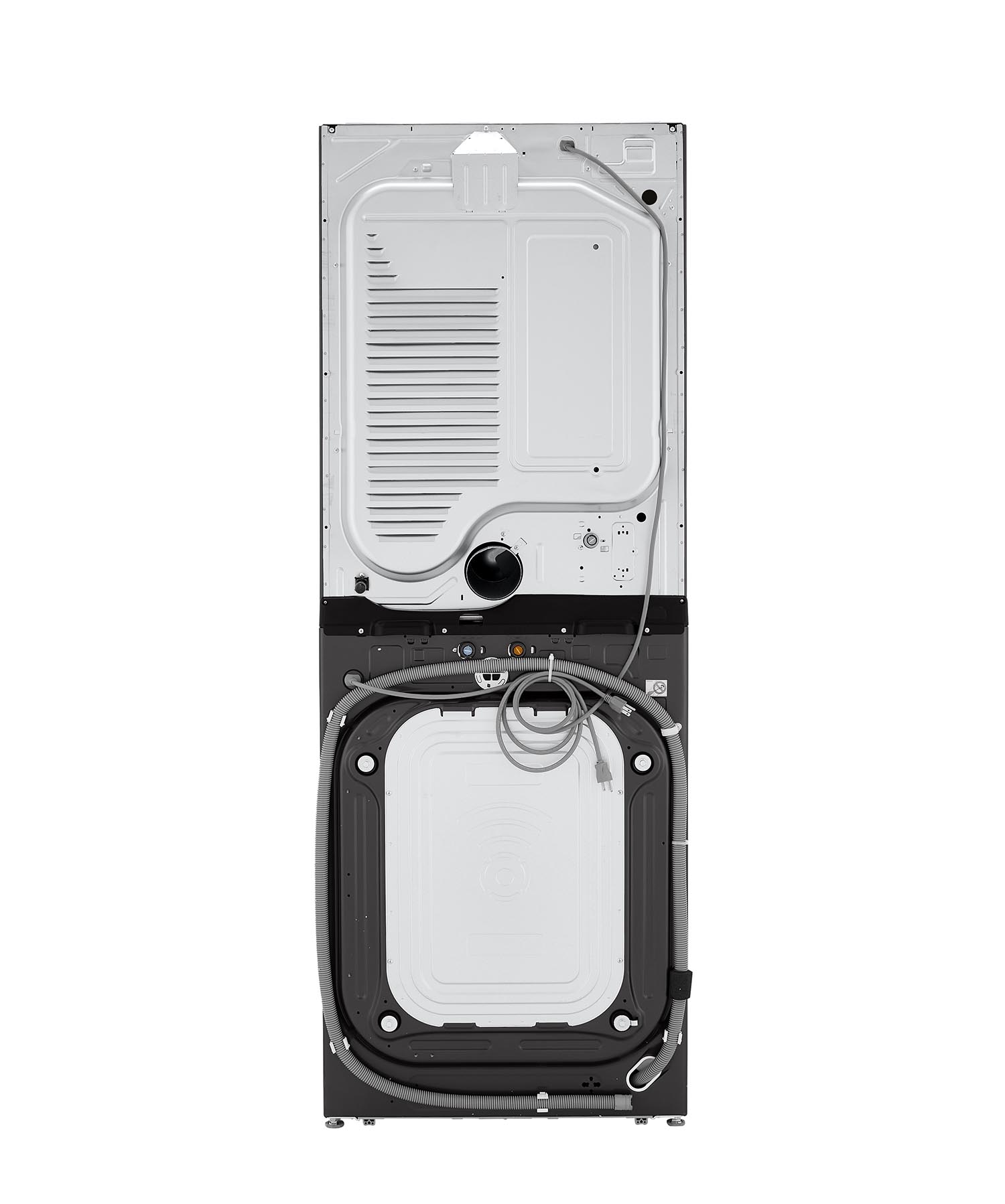 LG Black Stainless Steel Wash Tower™ 5.2 Cu. Ft. Front Load Washer and 7.4 Cu. Ft. Gas Dryer - WKGX201HBA