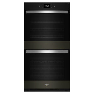 Whirlpool Four double encastré intelligent 10,0 pi³ acier inoxydable noir avec fini PrintShieldMC WOED7030PV