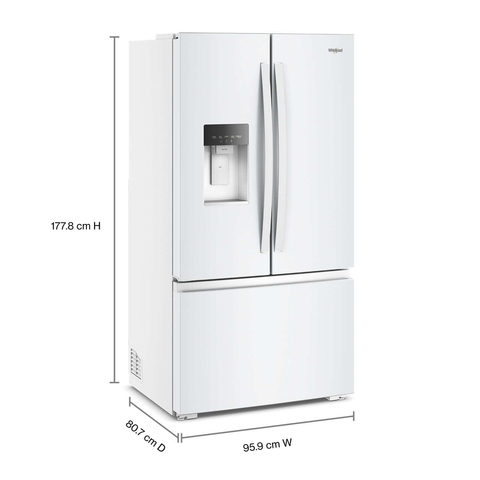 Whirlpool 36" 23 Cu. Ft. White French Door Refrigerator - WRFC5036RW