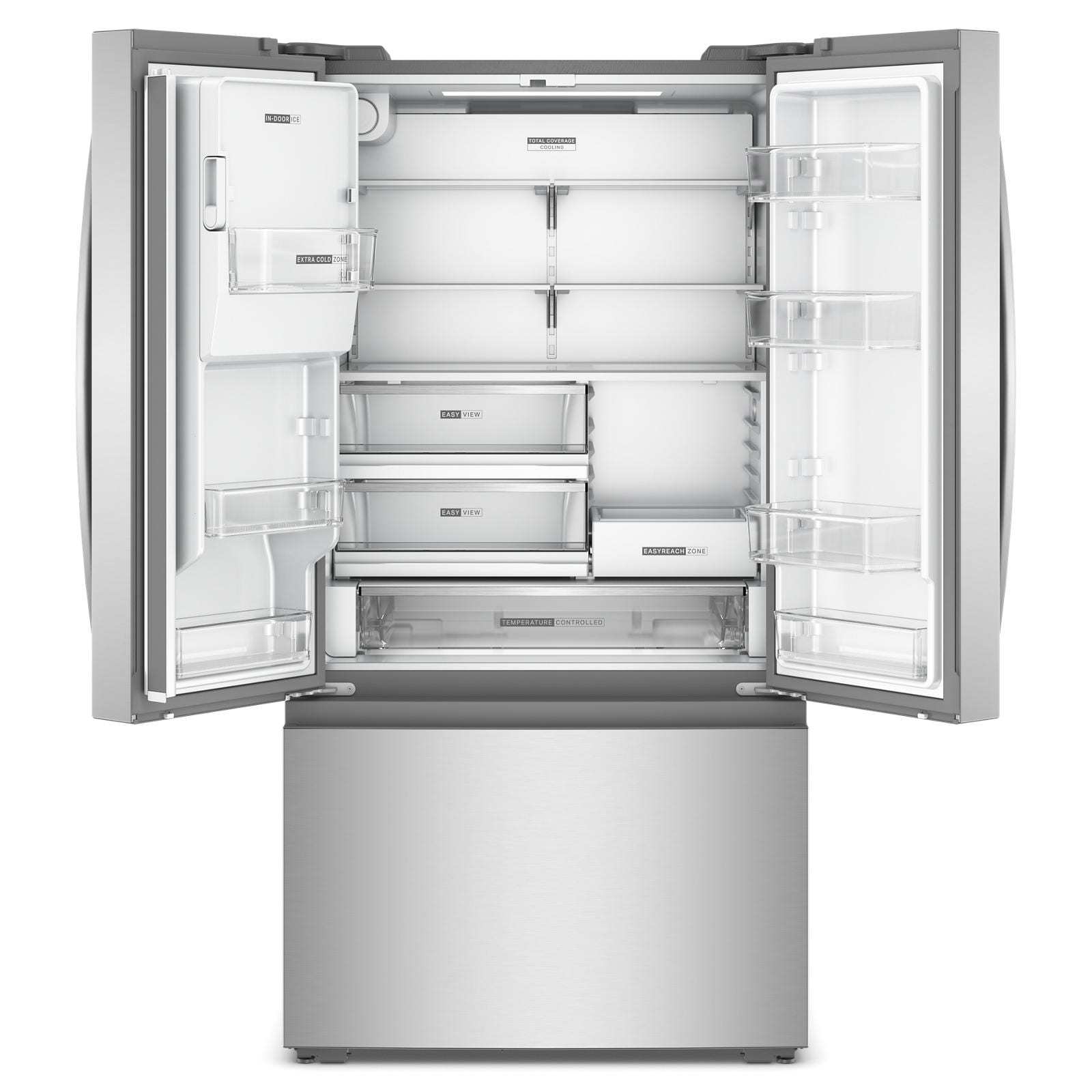 Whirlpool 36" 23 Cu. Ft. Fingerprint-Resistant Stainless Steel Counter Depth French Door Refrigerator - WRFC5036RZ