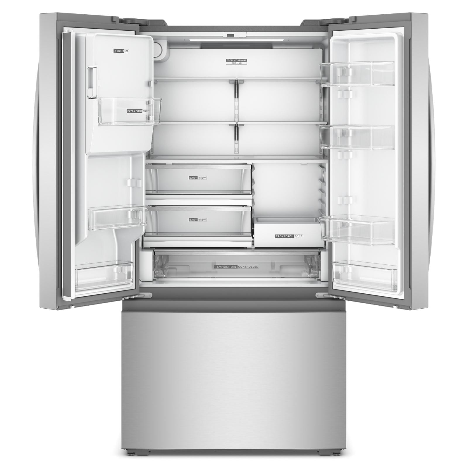 Whirlpool 36" 23 Cu. Ft. Fingerprint-Resistant Stainless Steel Counter Depth French Door Refrigerator - WRFC5236RZ
