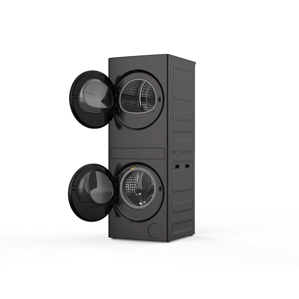 Whirlpool Titanium Metallic Electric 24in Laundry Tower - YWFH5424SJ