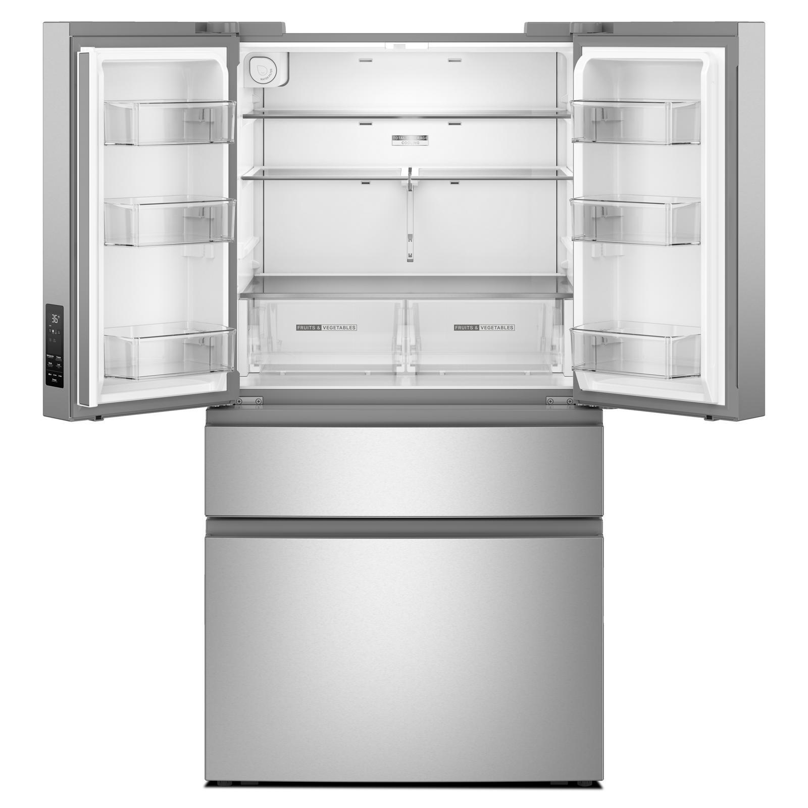 Whirlpool 36" 30 Cu. Ft. Fingerprint-Resistant Stainless Steel French Door Refrigerator - WRMF3336SZ