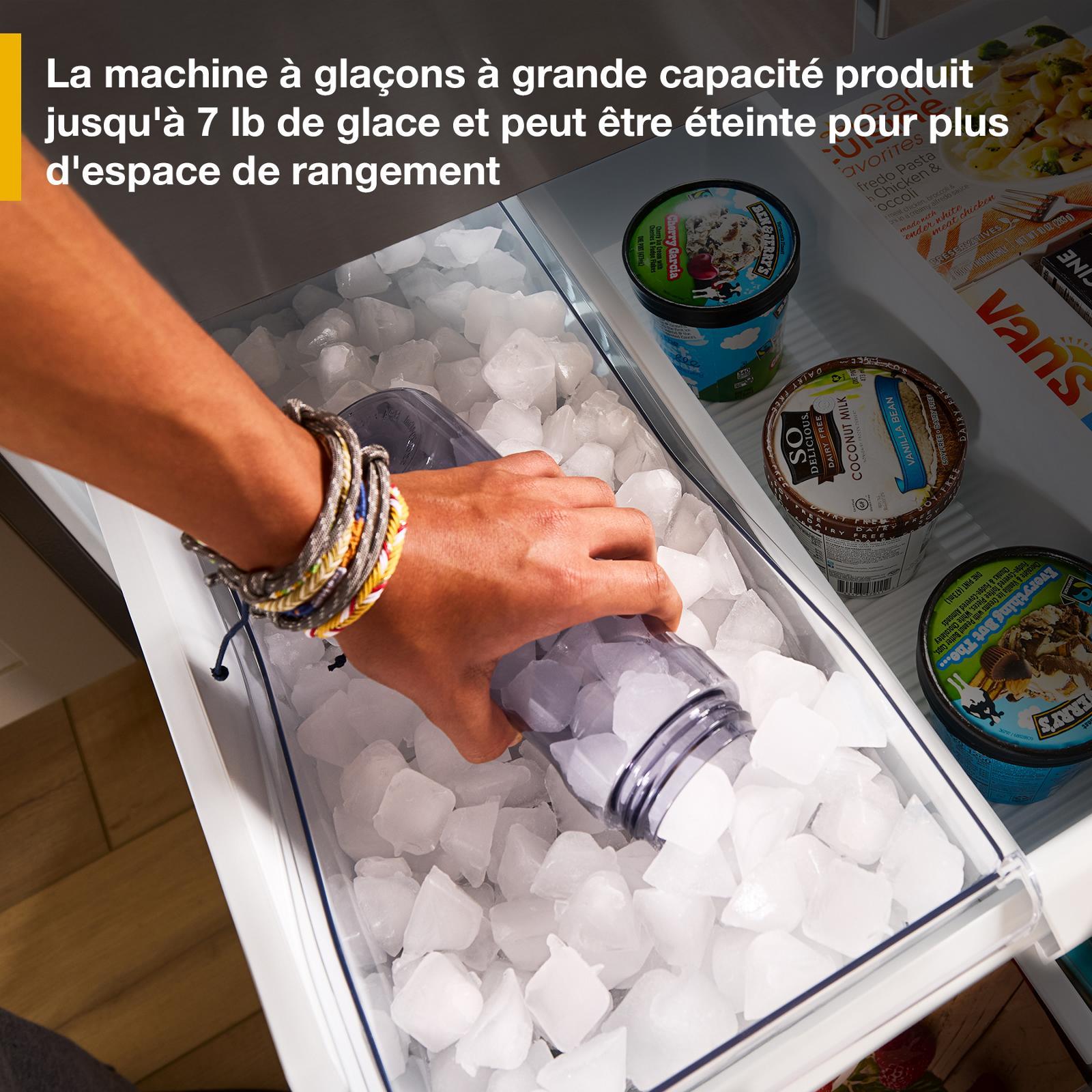 Whirlpool Réfrigérateur 30 pi³ de 36 po avec porte à 2 battants acier inoxydable résistant aux traces de doigts - WRMF3336SZ--