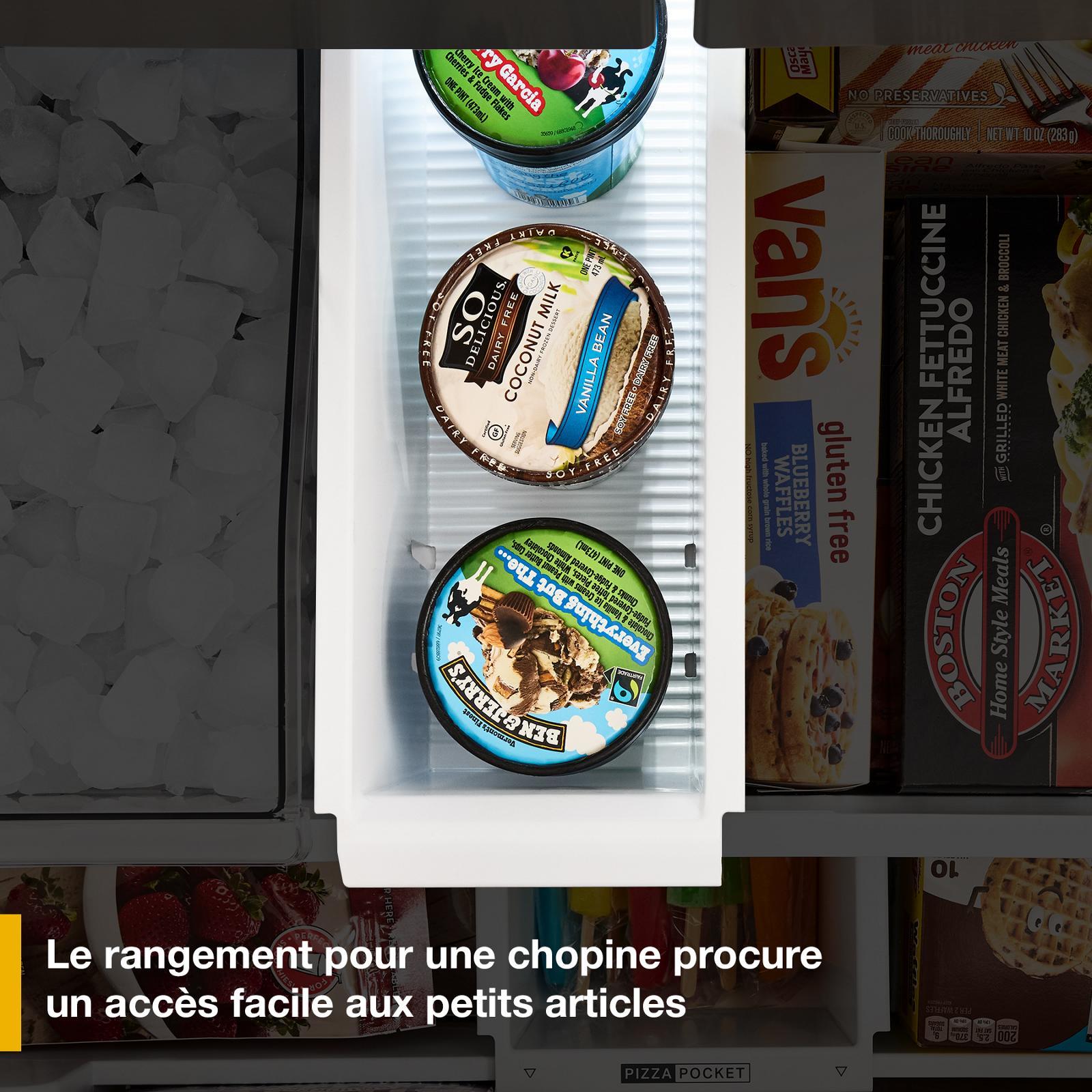 Whirlpool Réfrigérateur 30 pi³ de 36 po avec porte à 2 battants acier inoxydable noir résistant aux traces de doigts - WRMF3336SV--