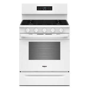 Whirlpool Cuisinière au gaz 5,0 pi³ autonome à convection blanc WFGS5730SW