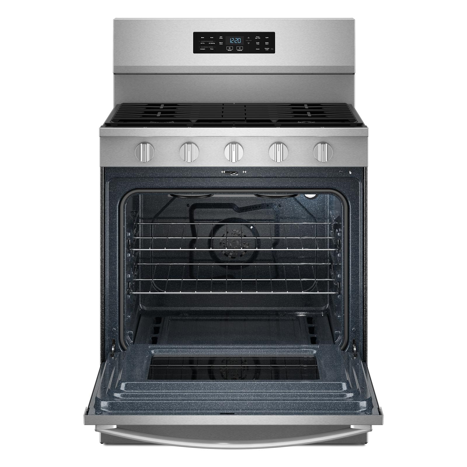 Whirlpool Fingerprint Resistant Stainless Steel Freestanding Gas Single Oven Convection Range (5.0 Cu. Ft.) - WFGS5730SZ