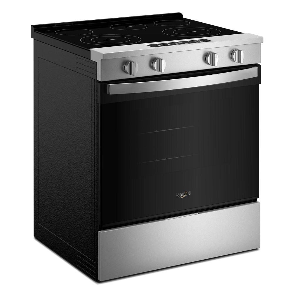 Whirlpool Stainless Steel Slide-In Smart Electric Range (5.3 Cu. Ft.)- YWSES3330TS