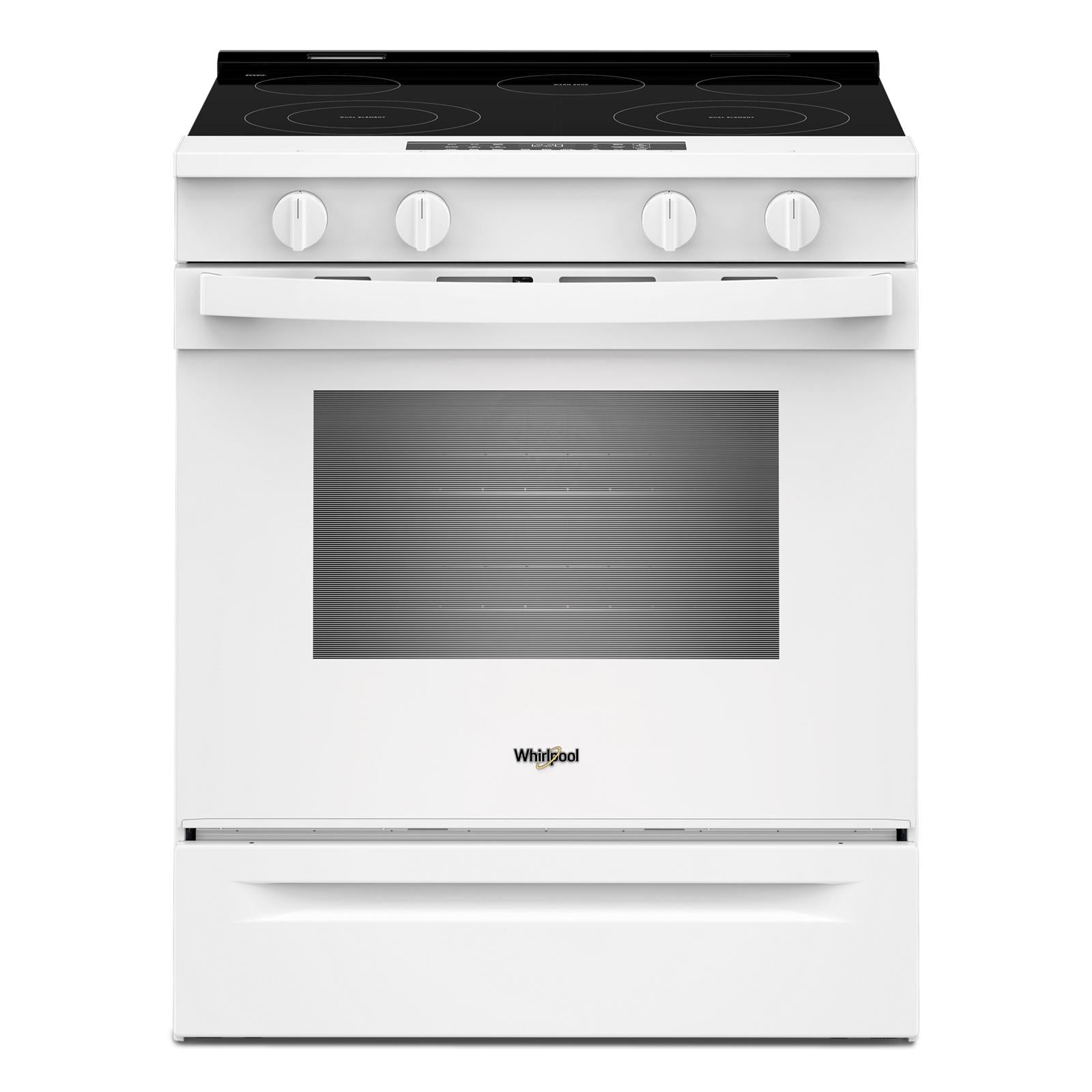 Whirlpool White Slide-In Smart Electric Convection Range (5.3 Cu. Ft.) - YWSES4530TW