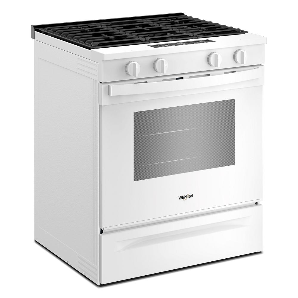 Whirlpool White Slide-In Smart Gas Convection Range (5.0 Cu. Ft.) - WSGS4530TW