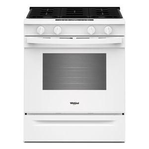 Whirlpool Cuisinière encastrable à gaz 5,0 pi³ de 30po avec convection blanc – WSGS4530TW