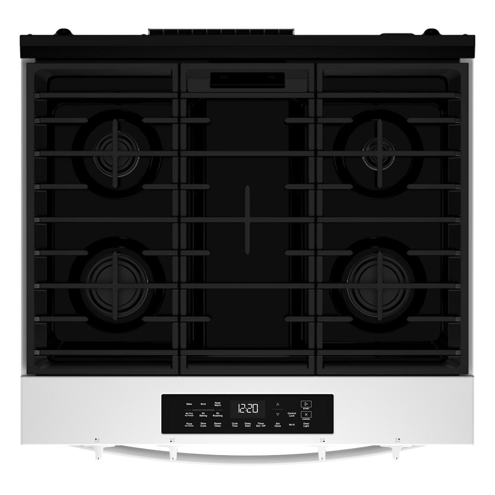 Whirlpool White Slide-In Smart Gas Convection Range (5.0 Cu. Ft.) - WSGS4530TW