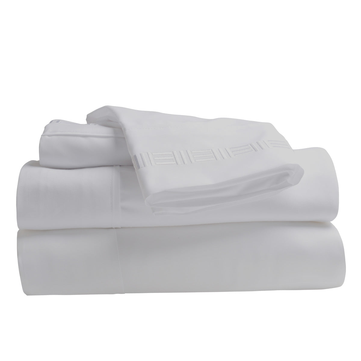 Nilus Queen Sheet Set - White