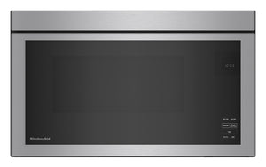 KitchenAid Four micro-ondes 1,1 pi cu avec hotte intégrée acier inoxydable PrintShieldMC YKMMF330PPS