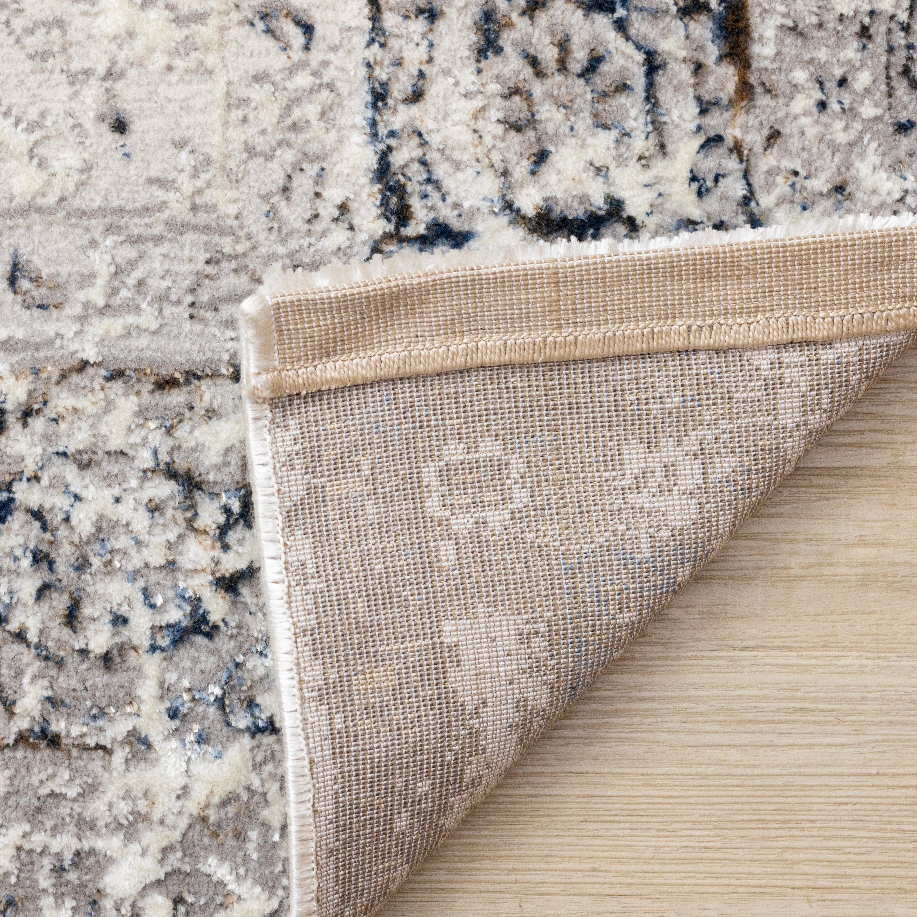 Chateau Charm 7'10" x 10'6" Elegant Classic Area Rug - Grey, Beige