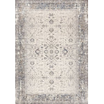 Chateau Charm 6'7" x 9'6" Elegant Classic Area Rug - Grey, Beige