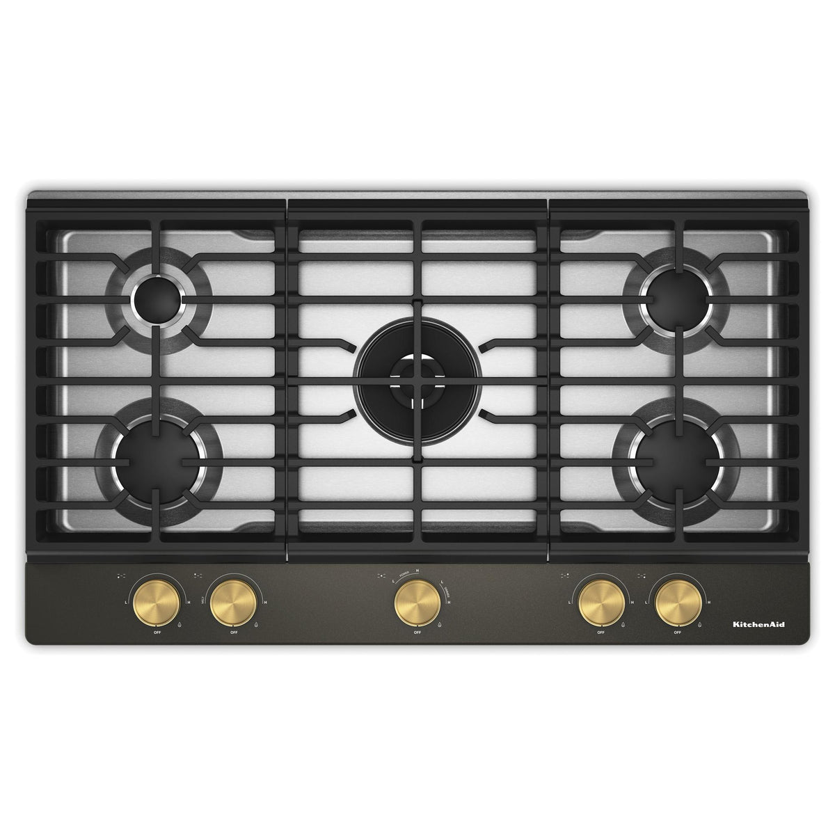 KitchenAid Black Ore Gas Cooktop - KCGK536SBE