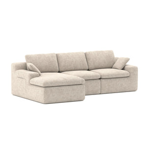 Soho All Foam Sectional - Beige