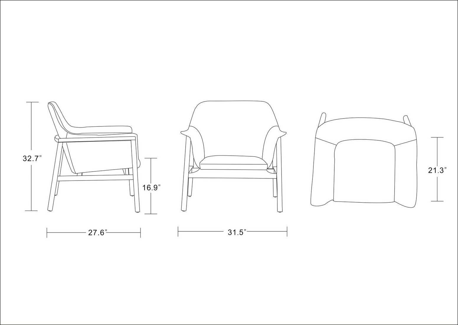 Ilanz Accent Chair - Grey
