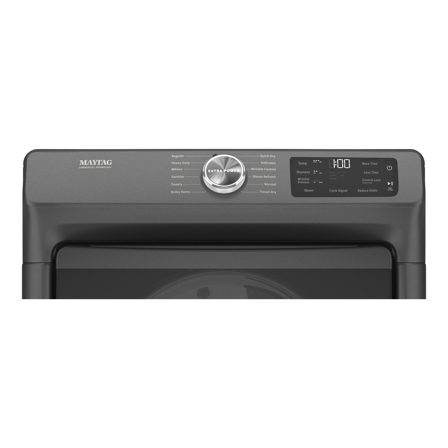 Maytag Volcano Black Front-Load Washer (5.5 cu. ft.) & Gas Dryer (7.3 cu. ft.) - MHW6630MBK/MGD6630MBK